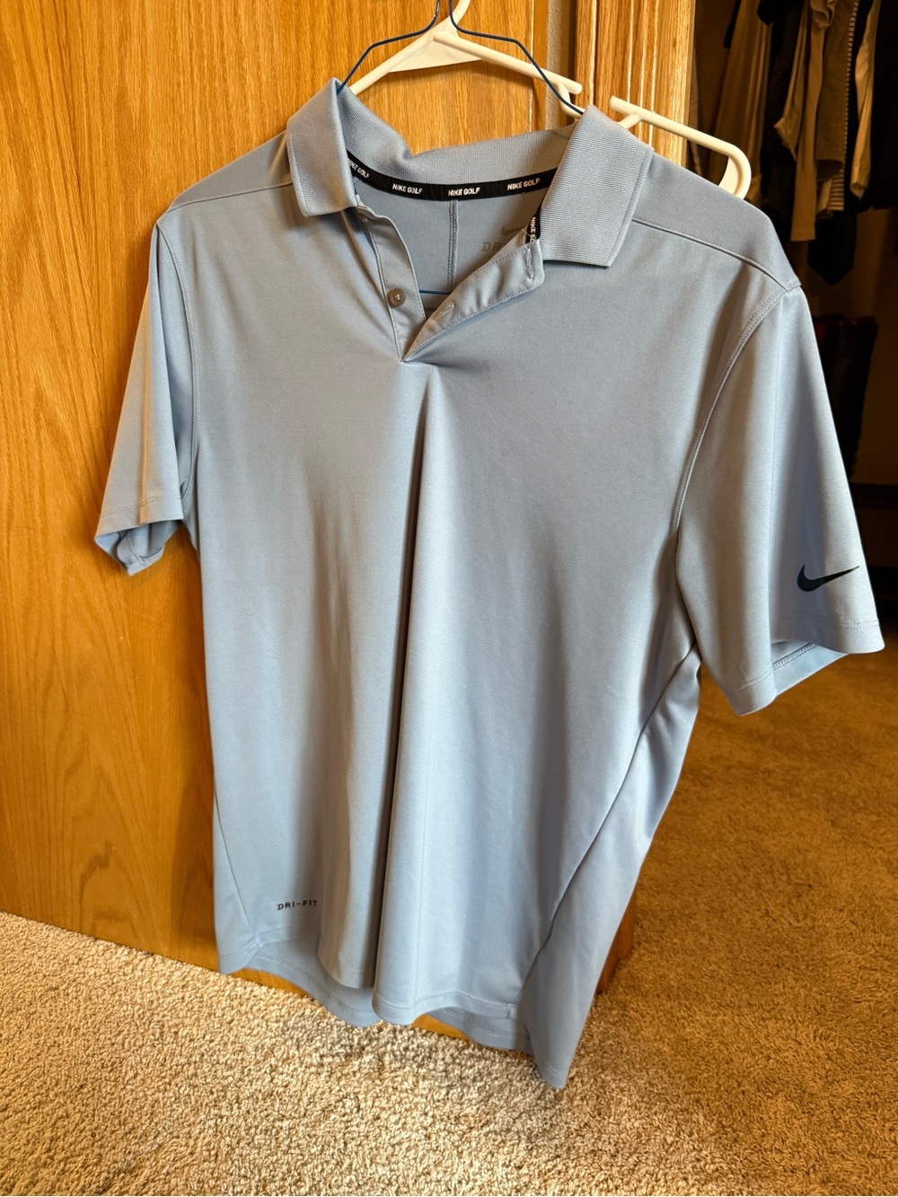 Nike Light Blue Dri-FIT Men’s Golf Polo